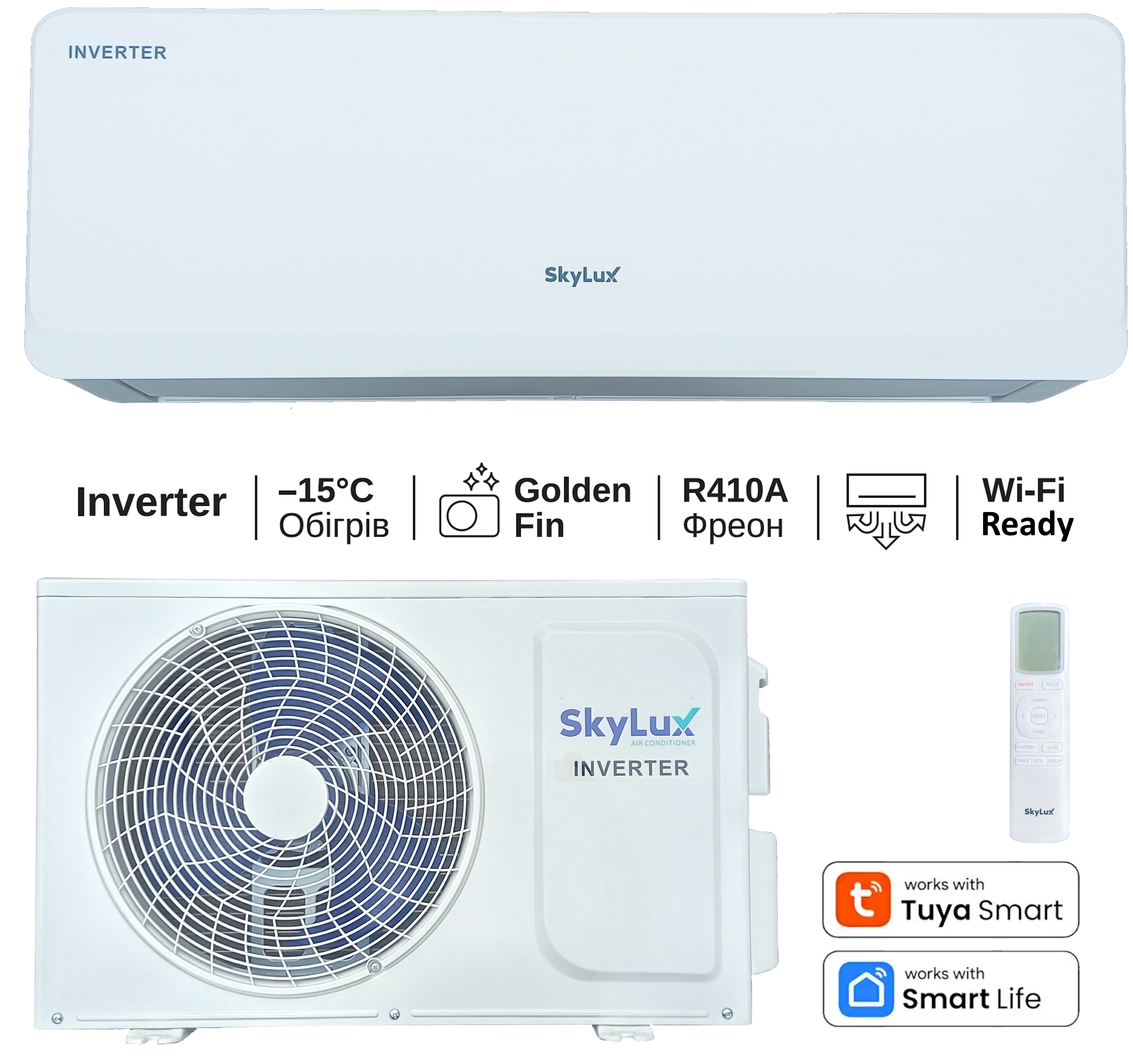 Настінний кондиціонер SkyLux SKC-07REAL